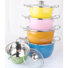 10PCS Stainless Steel Cookware (LFC10124)